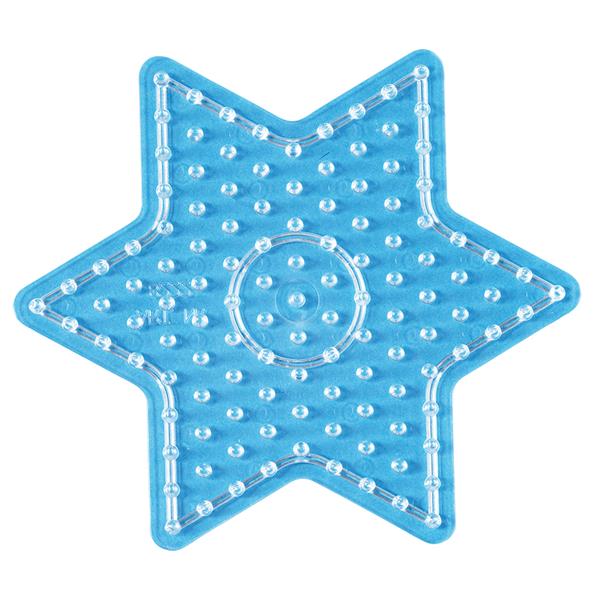 Stiftplatte für Maxi Bügelperlen, Stern von Spielzeughafen