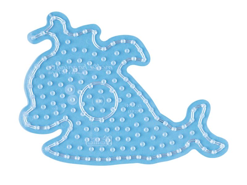 Stiftplatte für Maxi Bügelperlen, Wal von Spielzeughafen