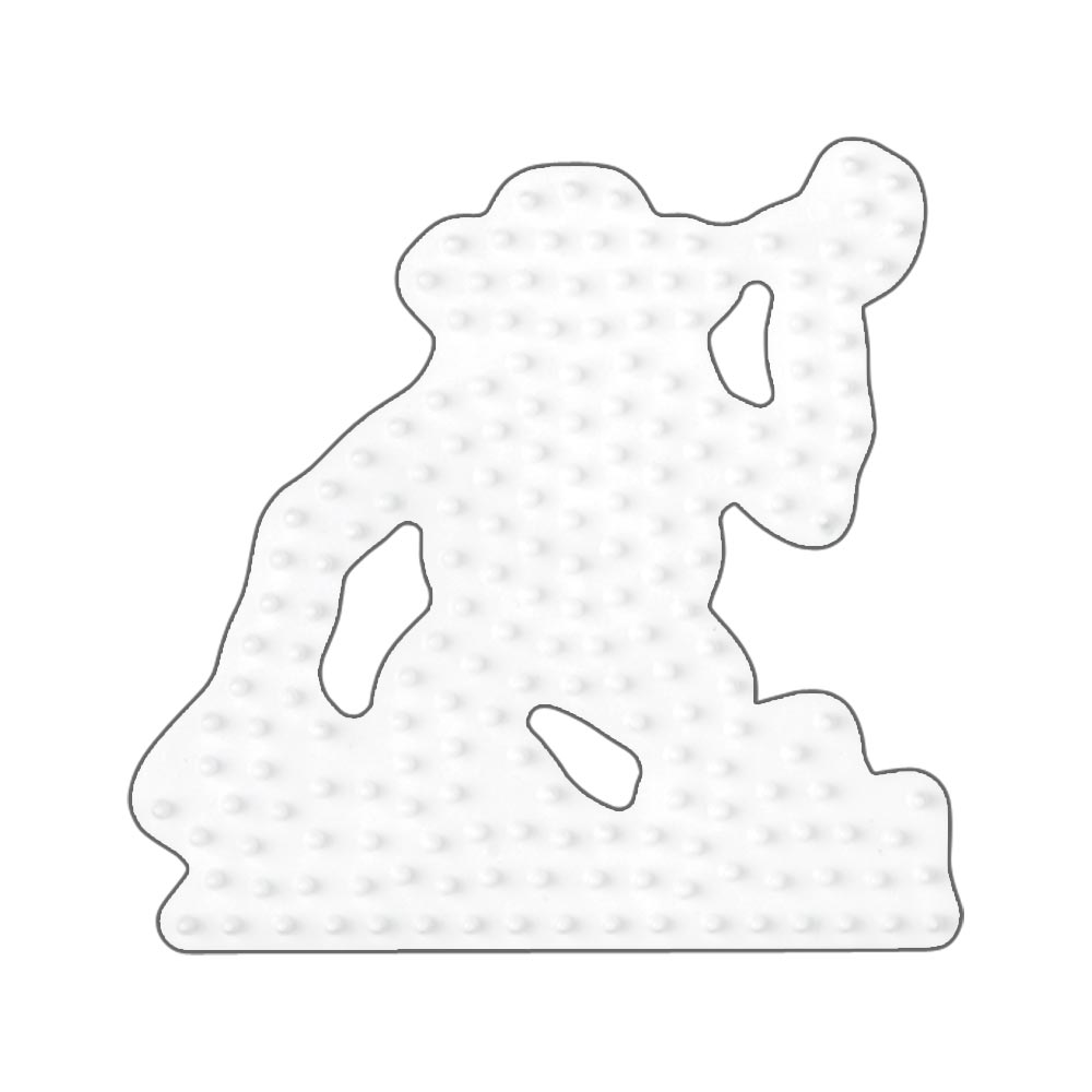 Stiftplatte für Midi Bügelperlen, Affe von Spielzeughafen