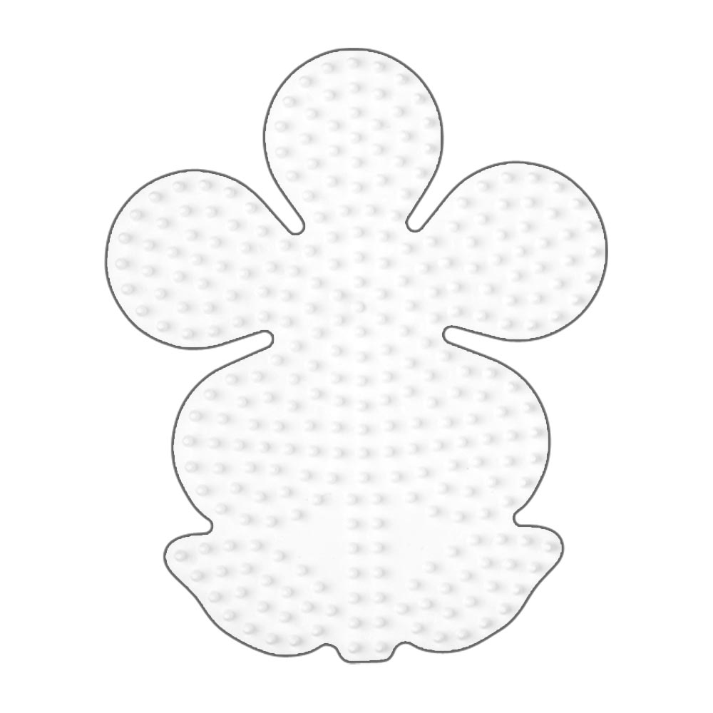 Stiftplatte für Midi Bügelperlen, Blume von Spielzeughafen