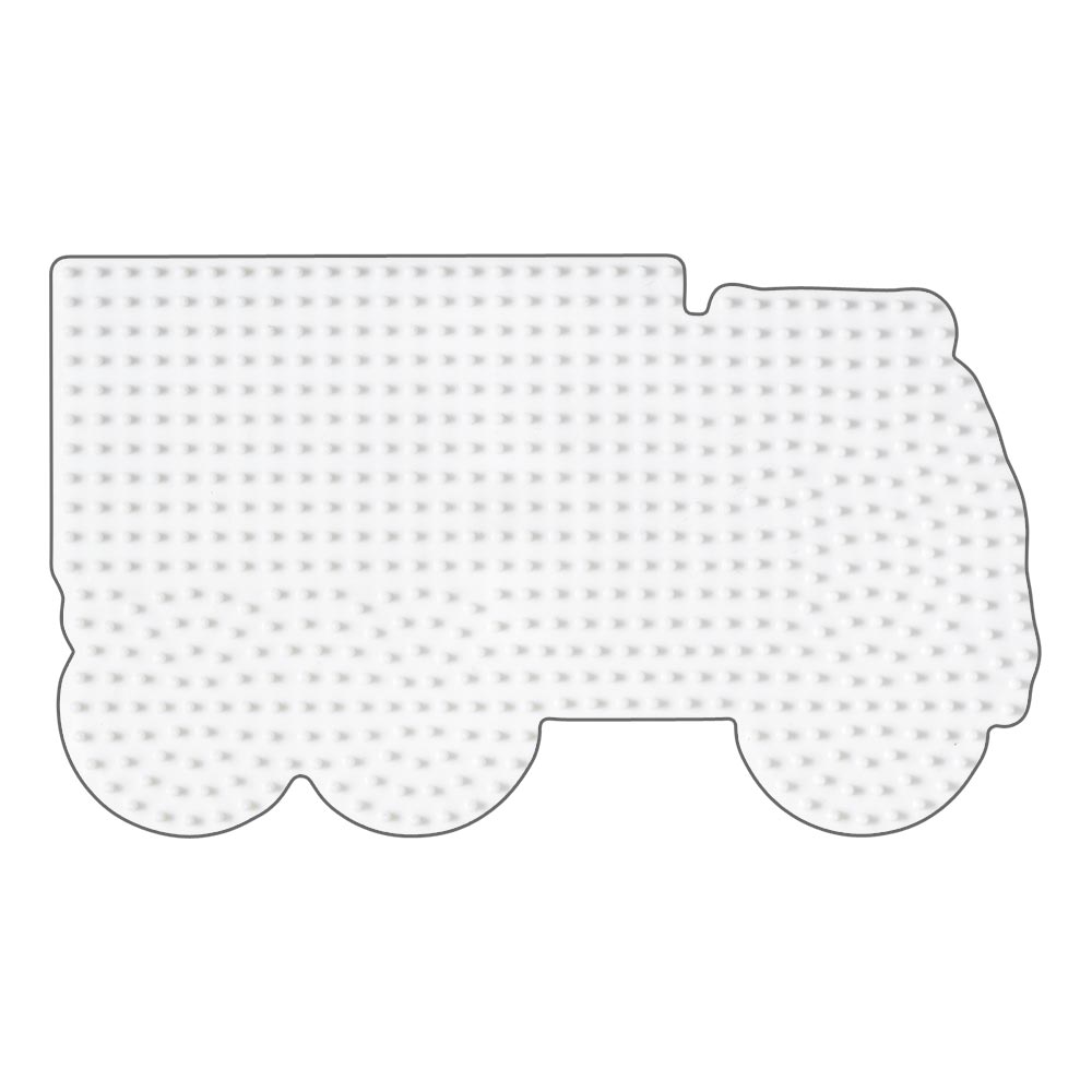 Stiftplatte für Midi Bügelperlen, Brummi / Truck von Spielzeughafen