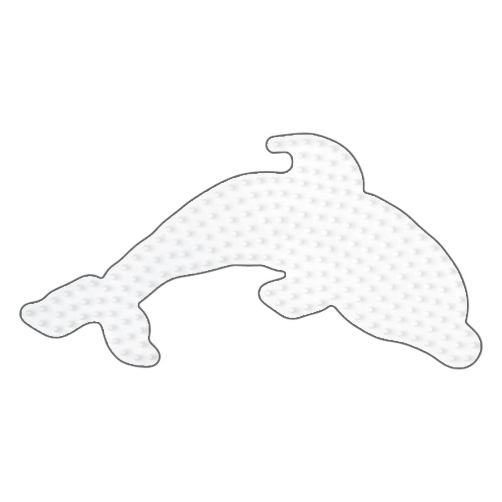 Stiftplatte für Midi Bügelperlen, Delfin von Spielzeughafen