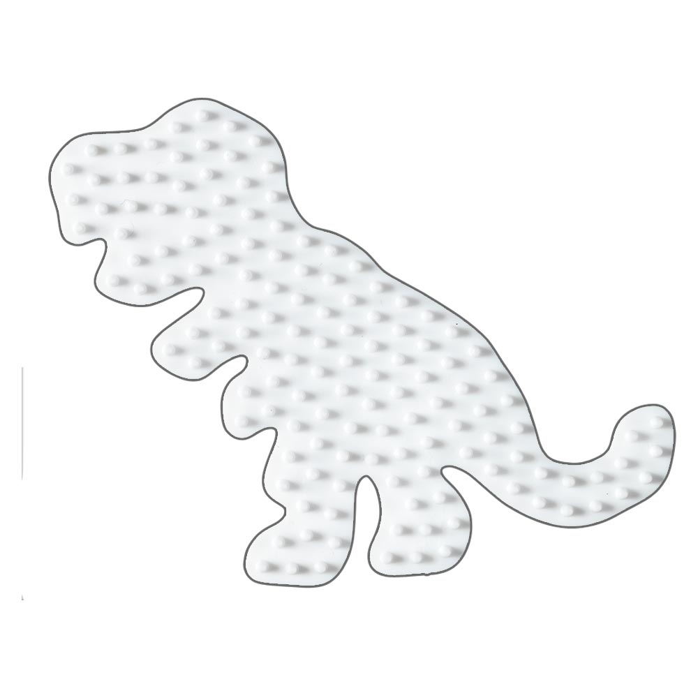 Stiftplatte für Midi Bügelperlen, Dino von Spielzeughafen