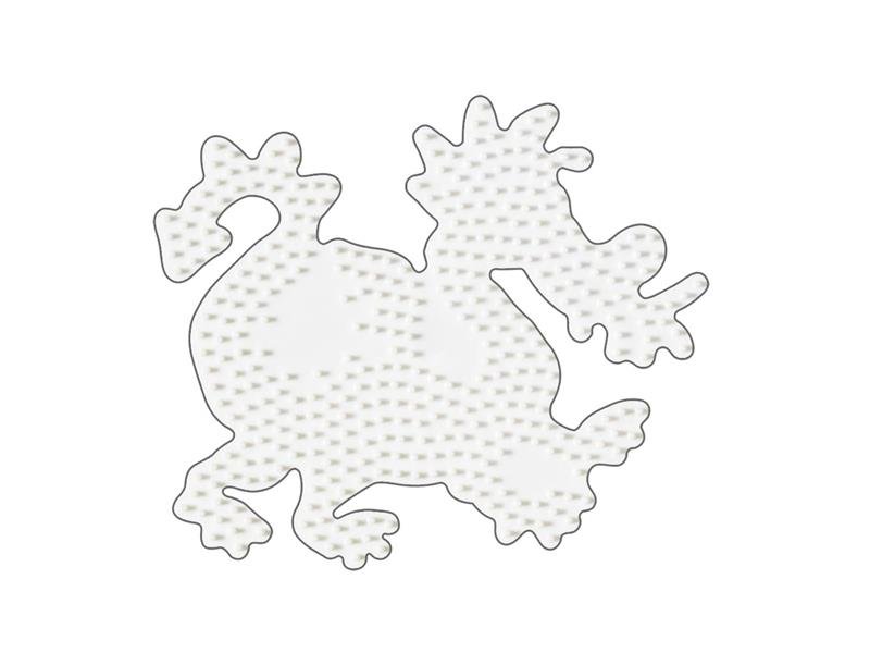 Stiftplatte für Midi Bügelperlen, Drache von Spielzeughafen
