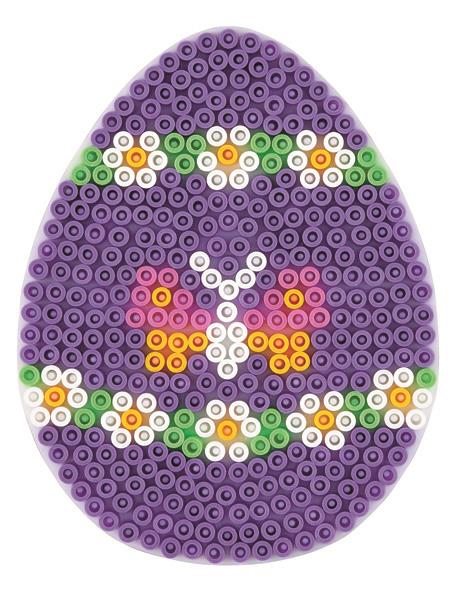 Stiftplatte für Midi Bügelperlen, Ei von Spielzeughafen