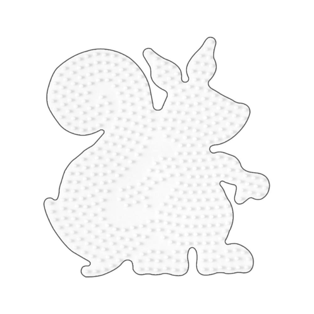 Stiftplatte für Midi Bügelperlen, Eichhörnchen von Spielzeughafen