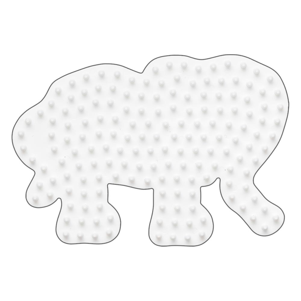 Stiftplatte für Midi Bügelperlen - Elefant klein von Spielzeughafen