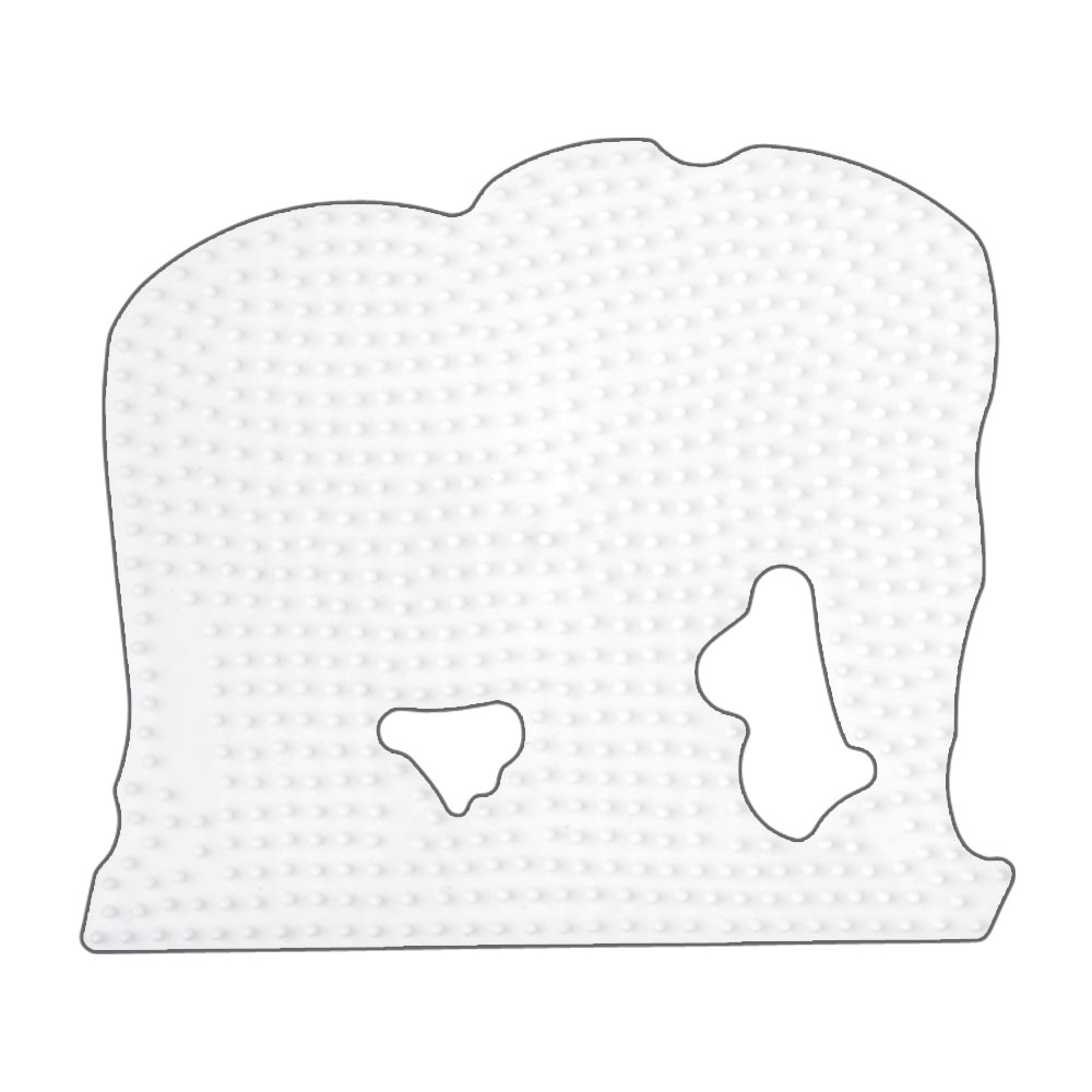 Stiftplatte für Midi Bügelperlen, Elefant von Spielzeughafen