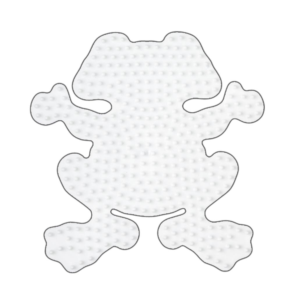 Stiftplatte für Midi Bügelperlen, Frosch von Spielzeughafen