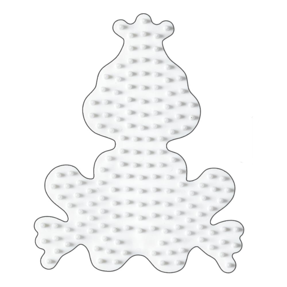 Stiftplatte für Midi Bügelperlen, Froschkönig von Spielzeughafen