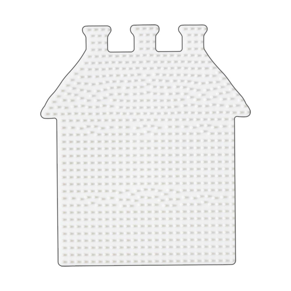 Stiftplatte für Midi Bügelperlen, Haus von Spielzeughafen