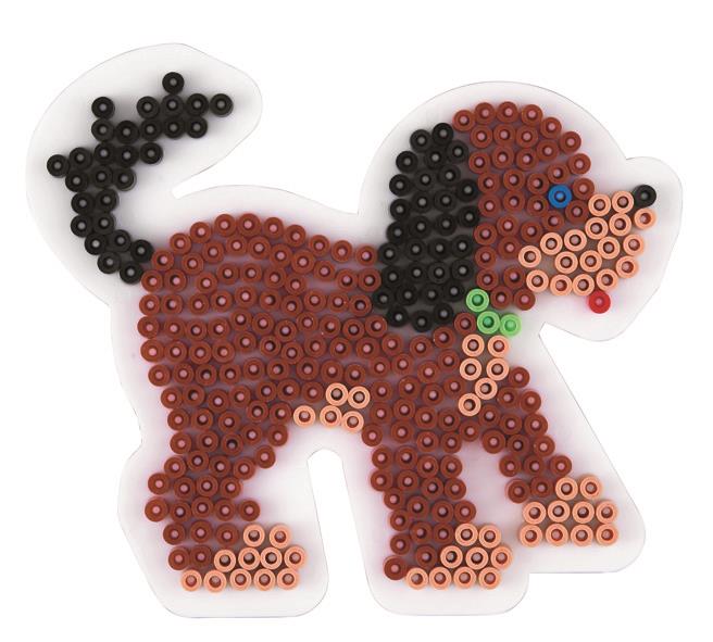 Stiftplatte für Midi Bügelperlen - Hund von Spielzeughafen