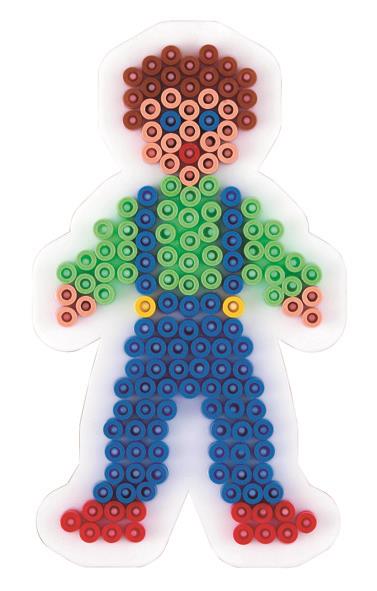 Stiftplatte für Midi Bügelperlen, Junge von Spielzeughafen