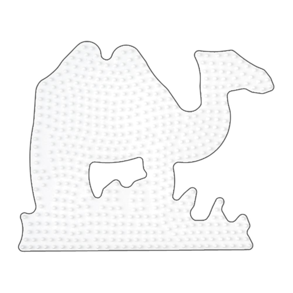 Stiftplatte für Midi Bügelperlen, Kamel von Spielzeughafen