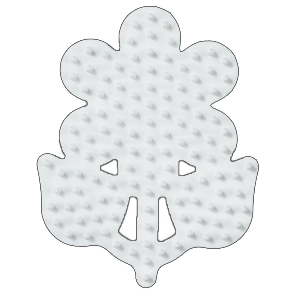 Stiftplatte für Midi Bügelperlen, kleine Blume von Spielzeughafen