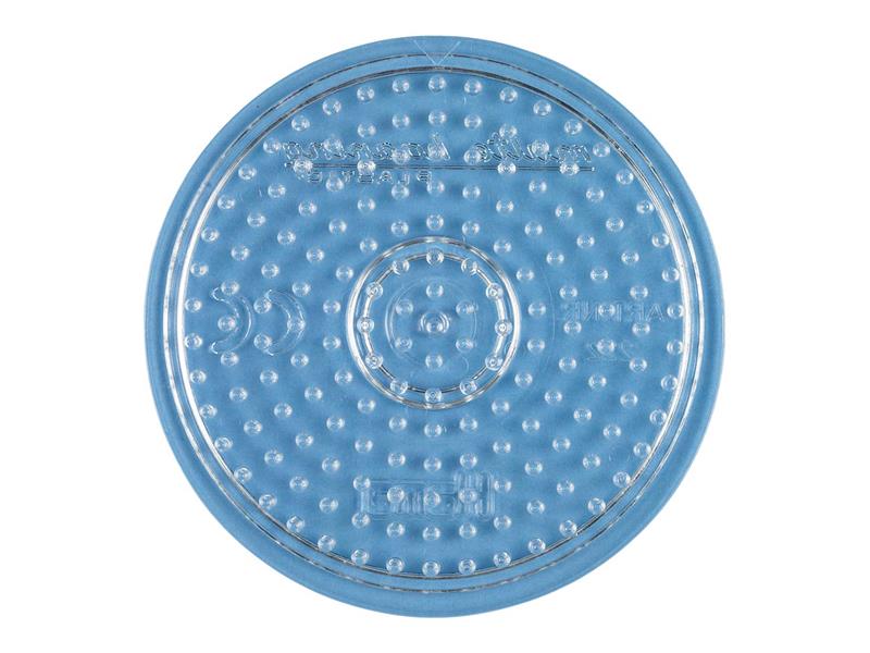 Stiftplatte für Midi Bügelperlen, Kreis (klein) Transparent von Spielzeughafen