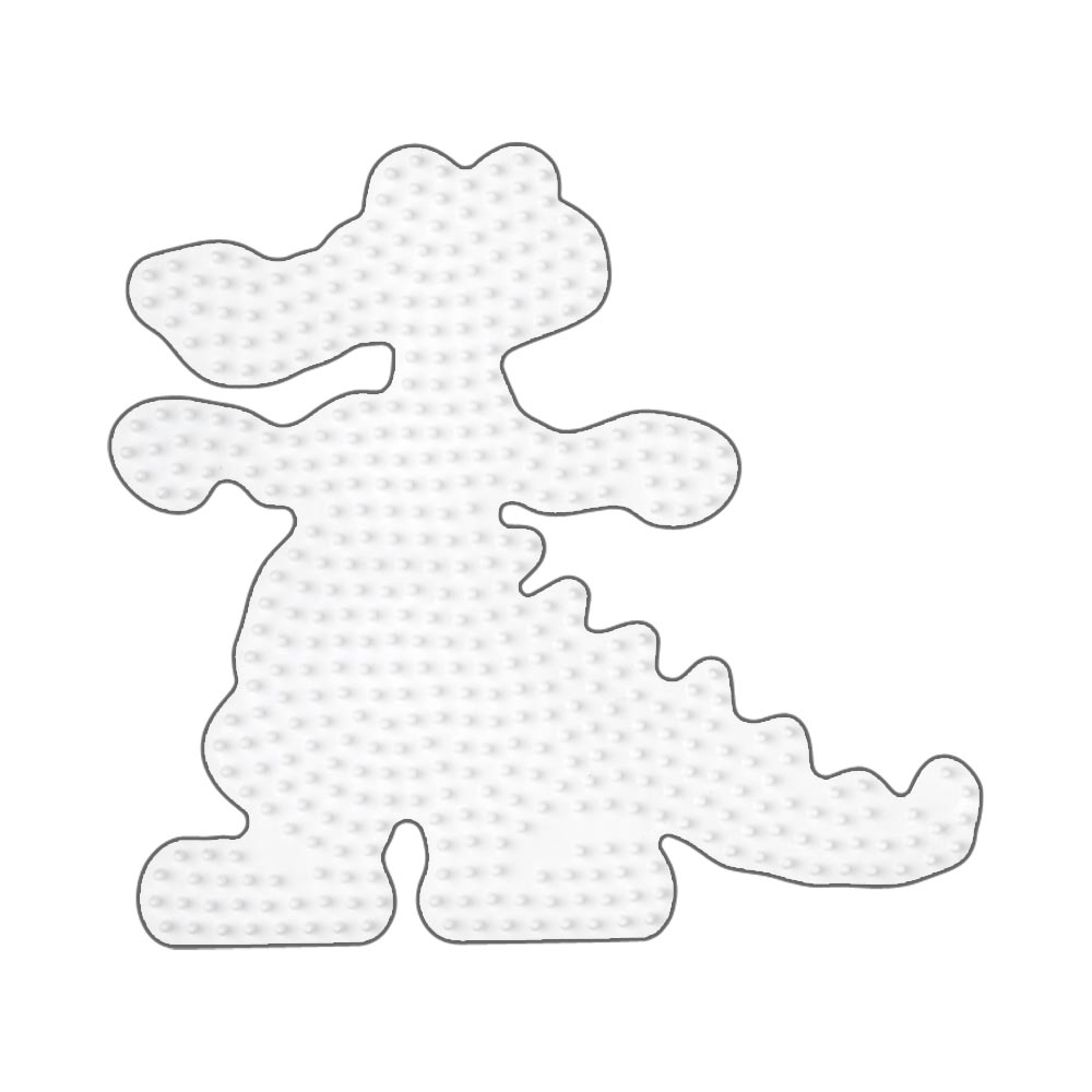 Stiftplatte für Midi Bügelperlen, Krokodil von Spielzeughafen