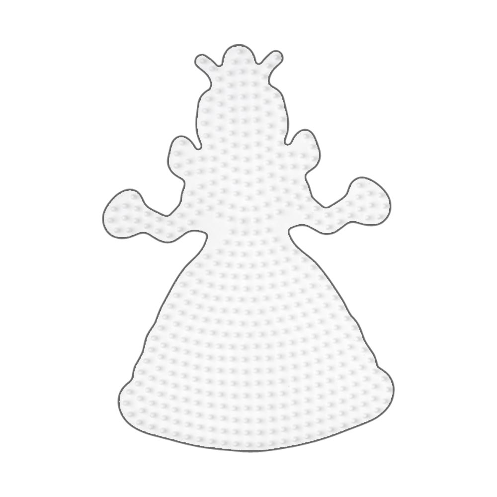 Stiftplatte für Midi Bügelperlen, Prinzessin von Spielzeughafen