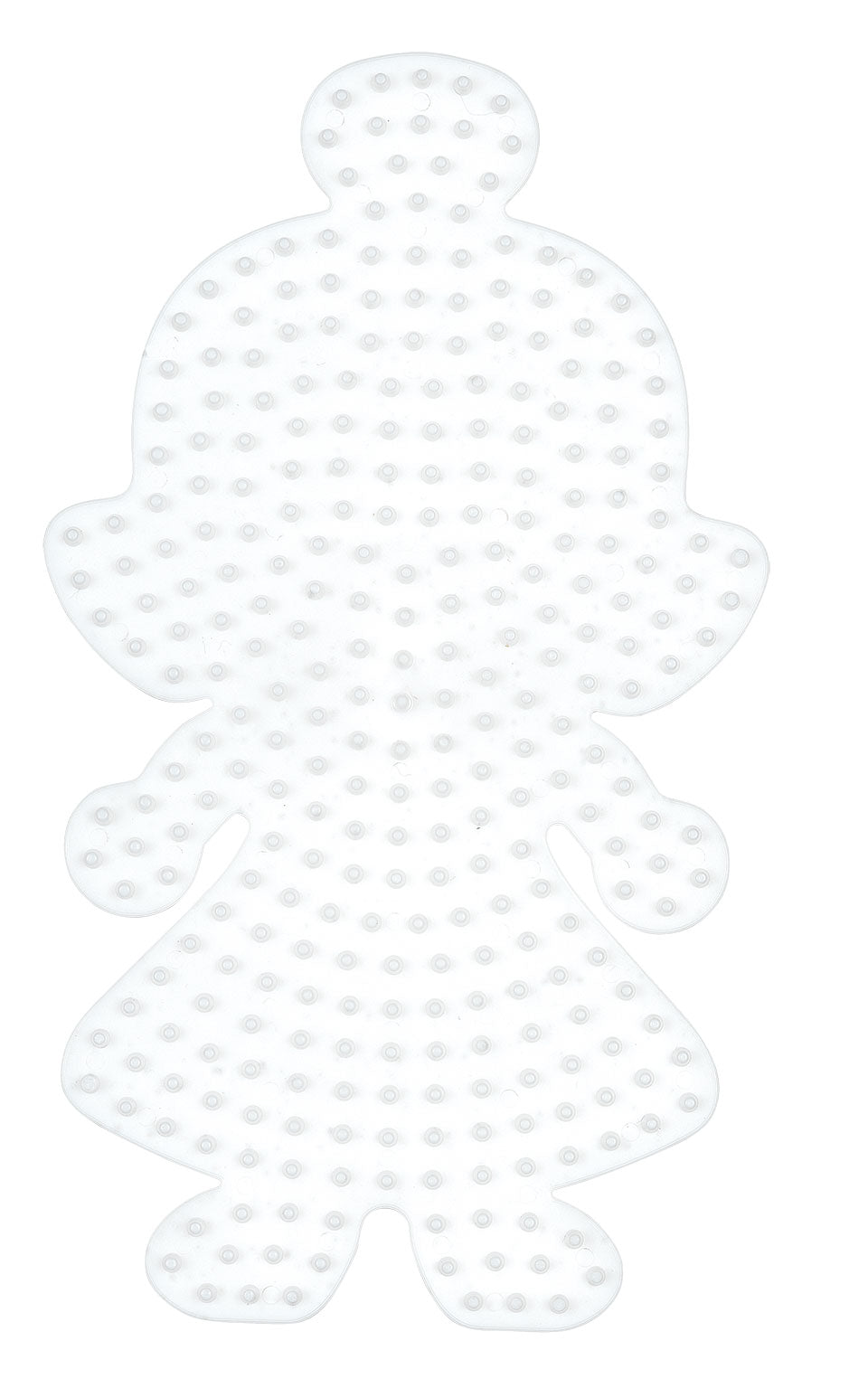 Stiftplatte für Midi Bügelperlen, Puppe von Spielzeughafen