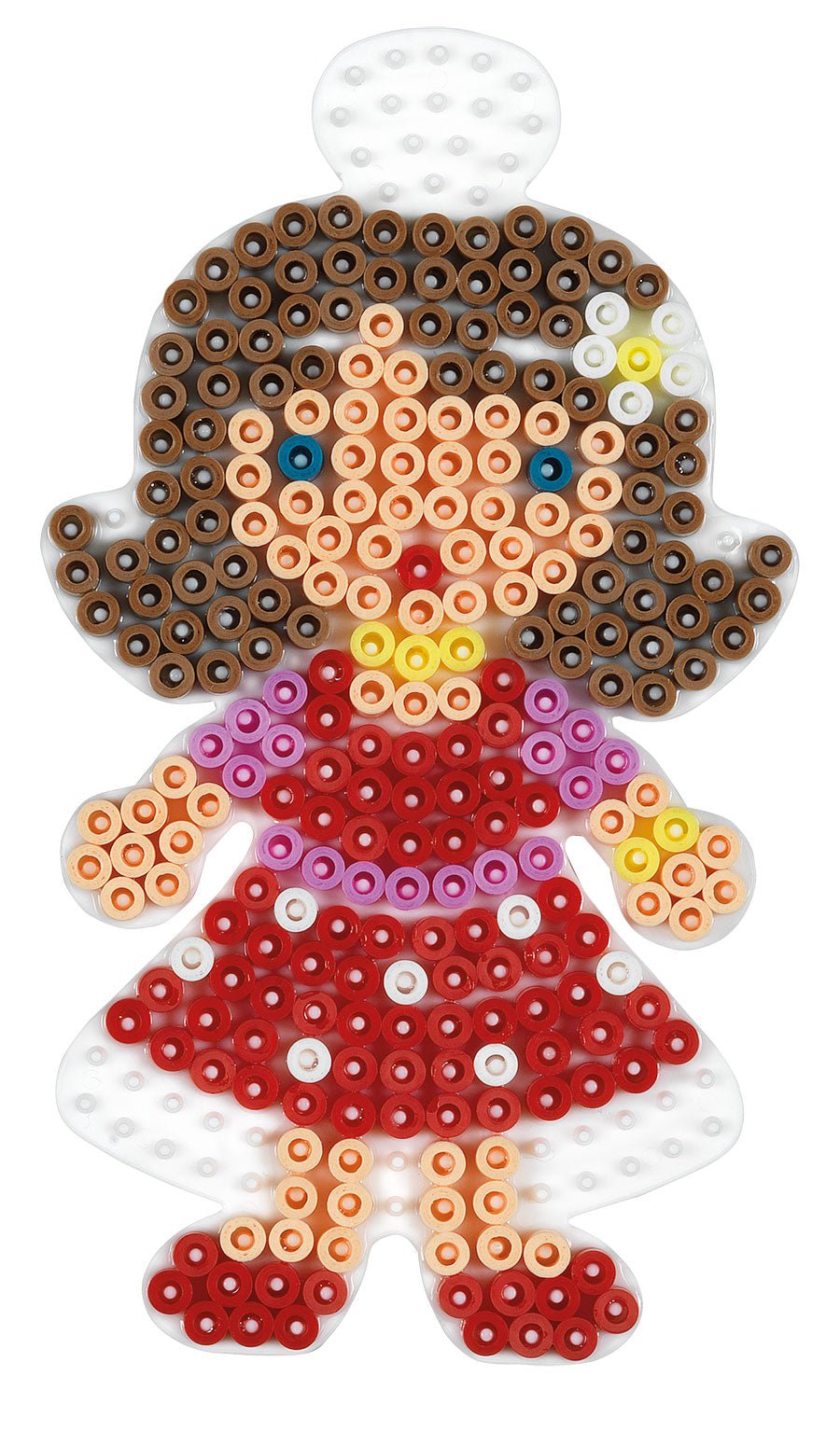 Stiftplatte für Midi Bügelperlen, Puppe von Spielzeughafen