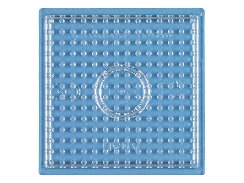 Stiftplatte für Midi Bügelperlen, Quadrat (klein) Transparent von Spielzeughafen