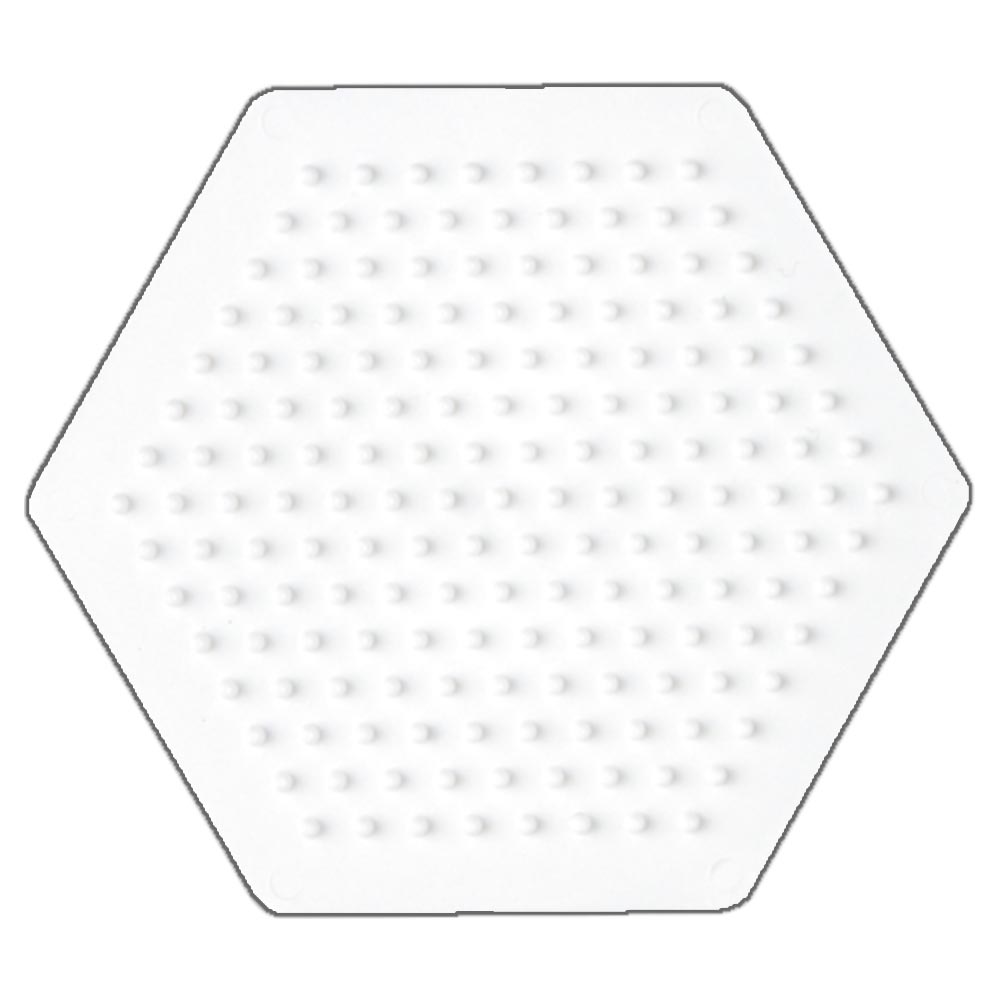 Stiftplatte für Midi Bügelperlen - Sechseck (klein) von Spielzeughafen