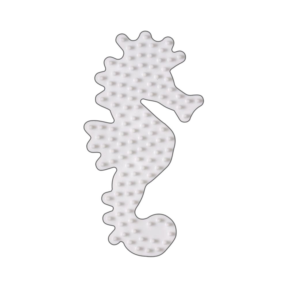 Stiftplatte für Midi Bügelperlen, Seepferdchen von Spielzeughafen