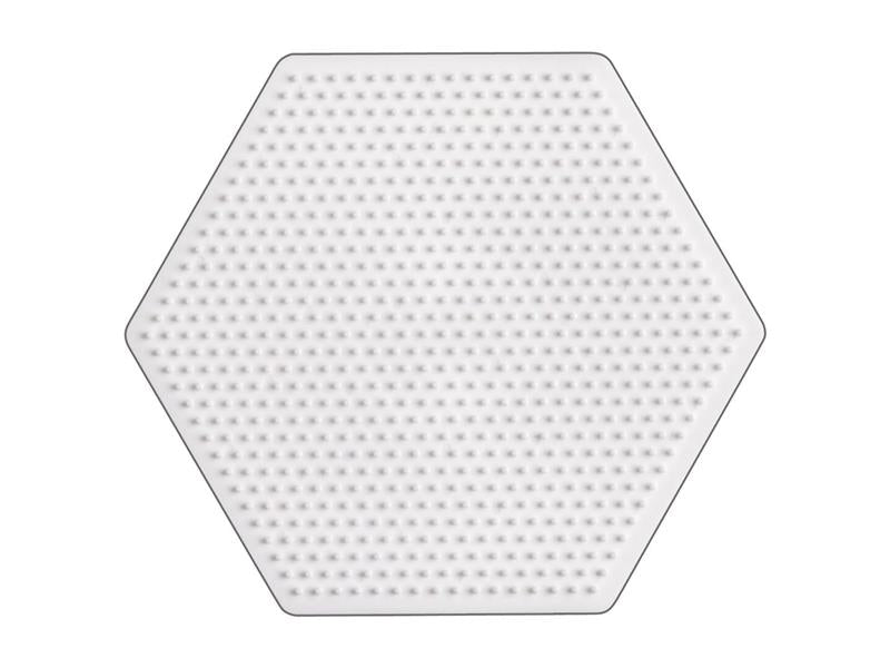 Stiftplatte für Mini Bügelperlen, Sechseck von Spielzeughafen