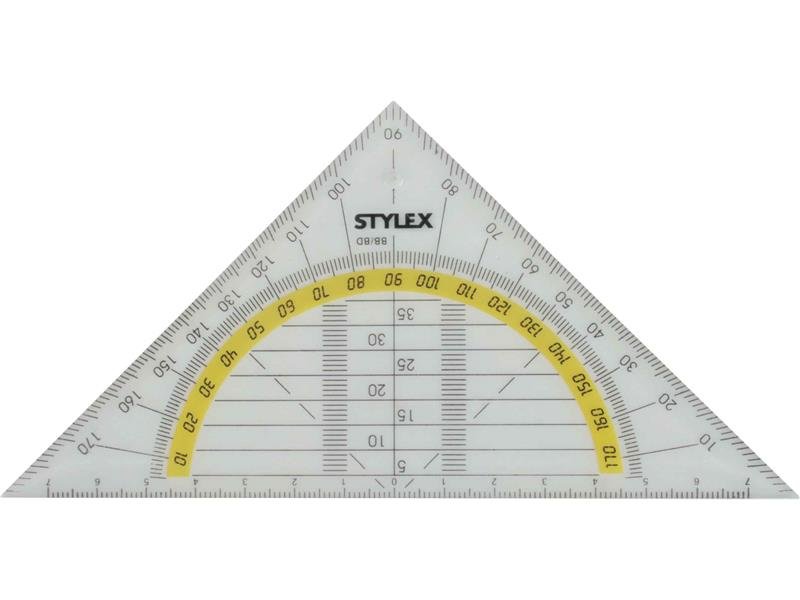 STYLEX 1er Pack Geometriedreieck, 16 cm von Spielzeughafen