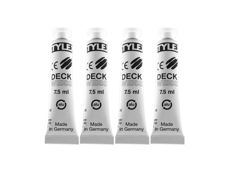 STYLEX 4er - Deckweiß, 7,5 ml von Spielzeughafen