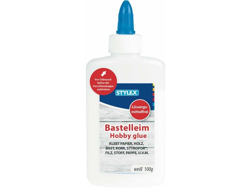 STYLEX Bastelleim, 100 g, weiß von Spielzeughafen