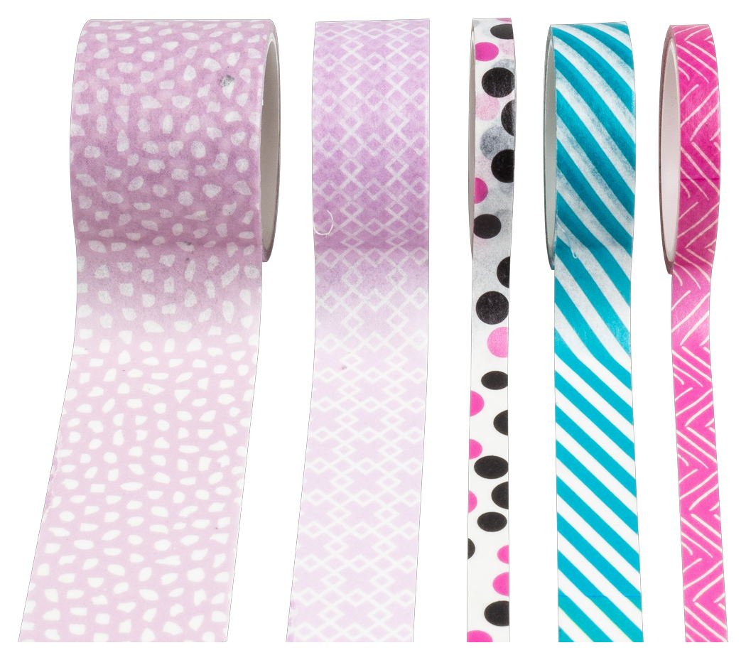 STYLEX Deko - Klebeband, 5 Rollen Washi Tape von Spielzeughafen