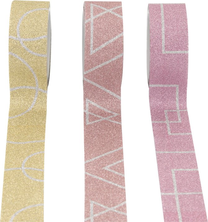 STYLEX Deko - Klebeband "Glitter", 6 Rollen Washi Tape von Spielzeughafen