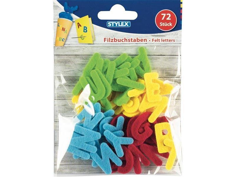STYLEX Filz - Buchstaben, 72 Stück gemischt von Spielzeughafen