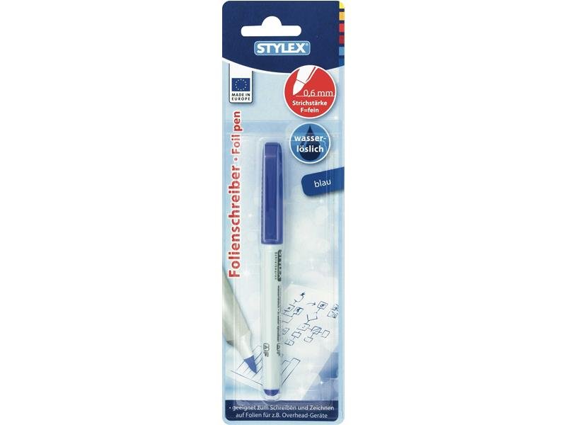 STYLEX Folienschreiber, blau, wasserlöslich von Spielzeughafen