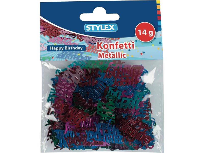 STYLEX Konfetti/ Streudeko, Happy Birthday von Spielzeughafen