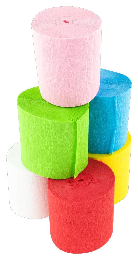 STYLEX Krepppapier 6 Rollen von Spielzeughafen