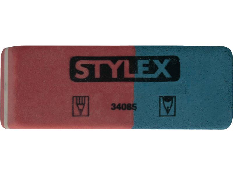STYLEX Radiergummi, für Tinte, Blei - und Buntstifte, 2 Stück von Spielzeughafen