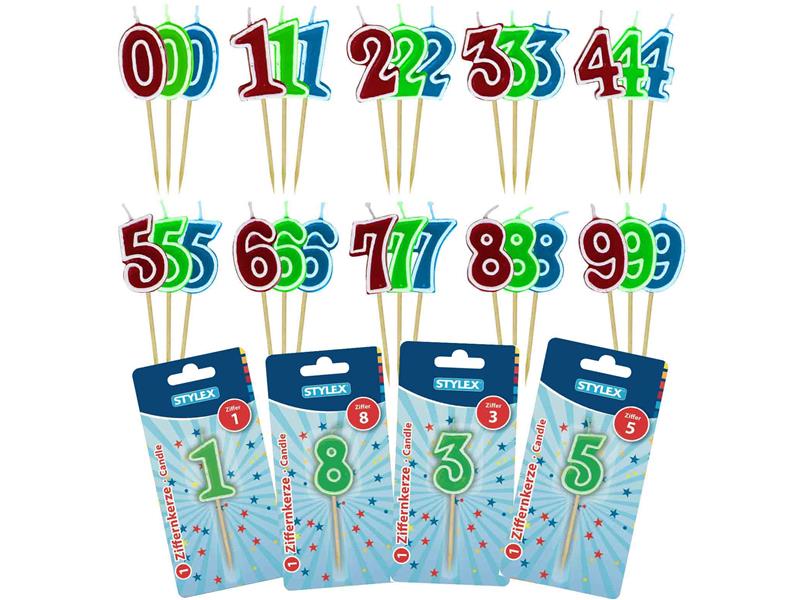 STYLEX Zahlenkerzen von Spielzeughafen