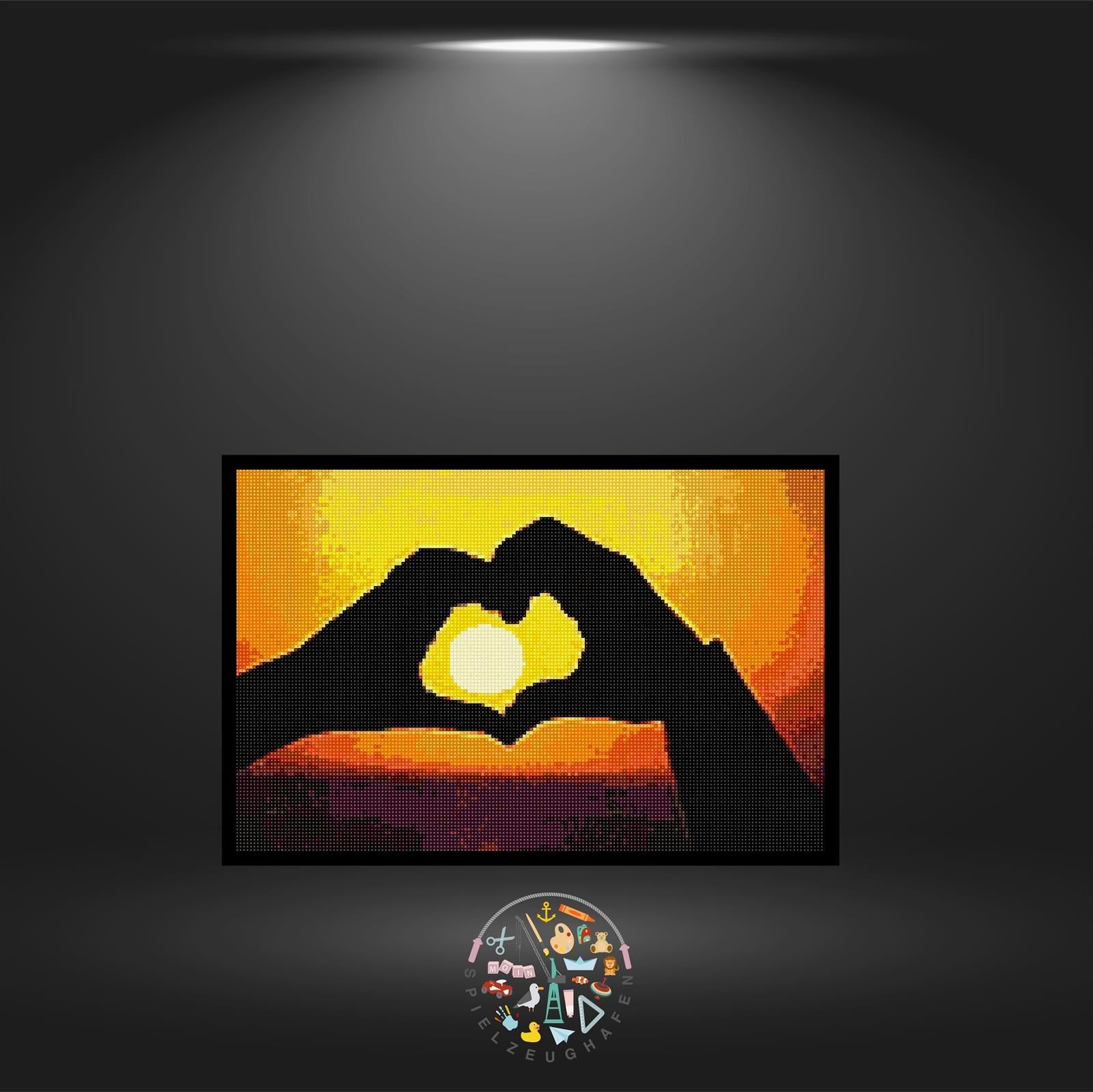 'Sunset love' - Quadratisch von Spielzeughafen