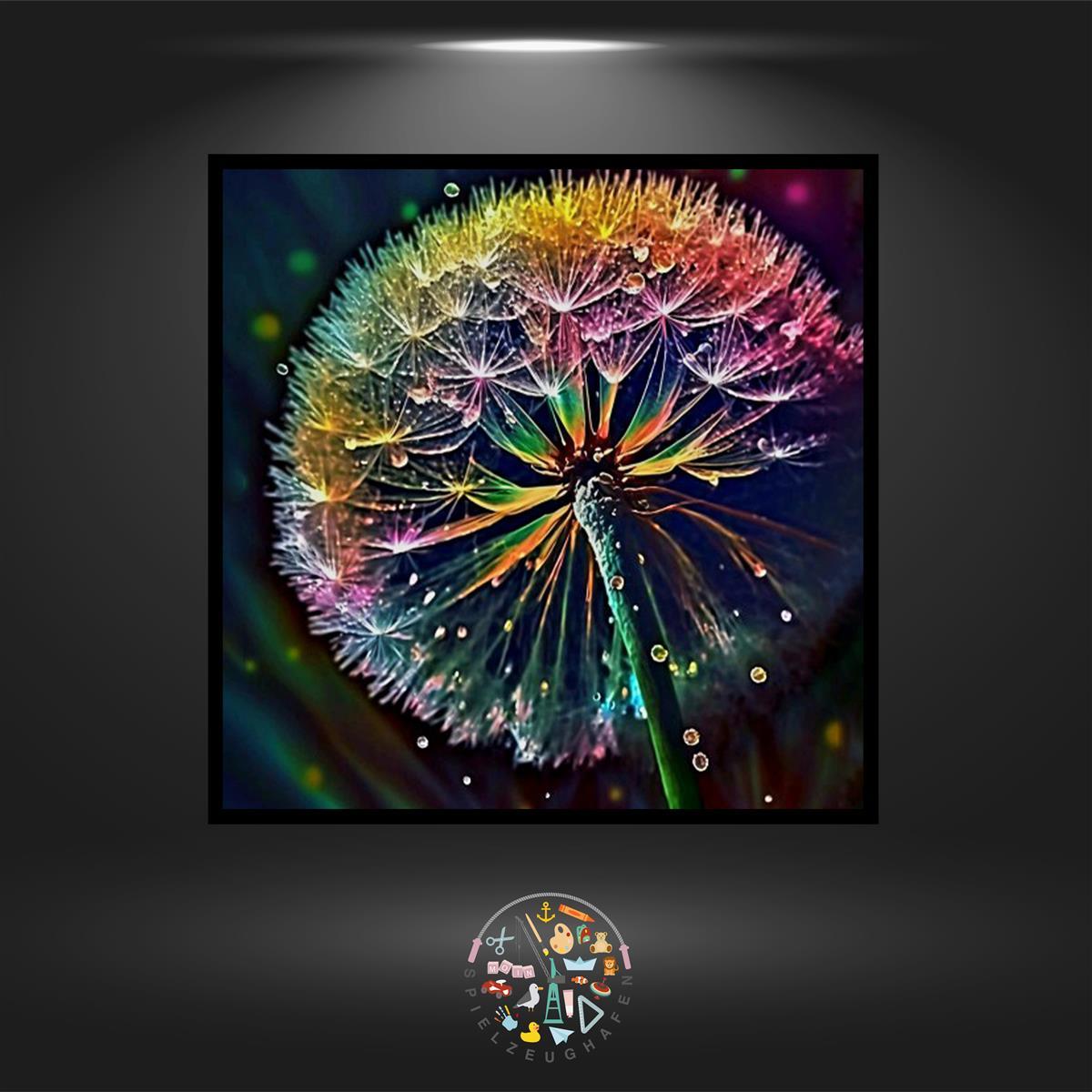 Pusteblume Rainbow - Quadratisch mit AB