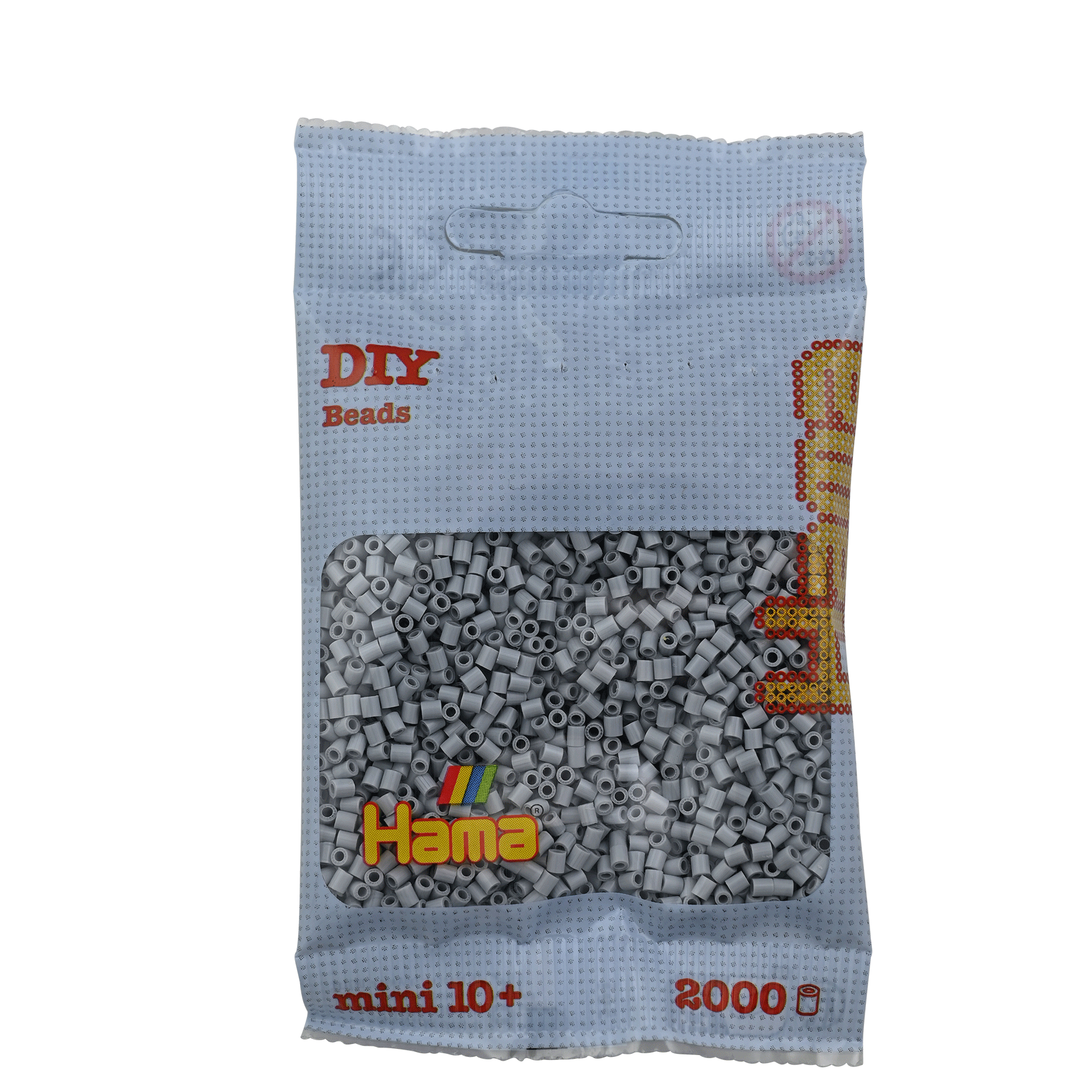 2000 Mini Bügelperlen - Hellgrau von Spielzeughafen