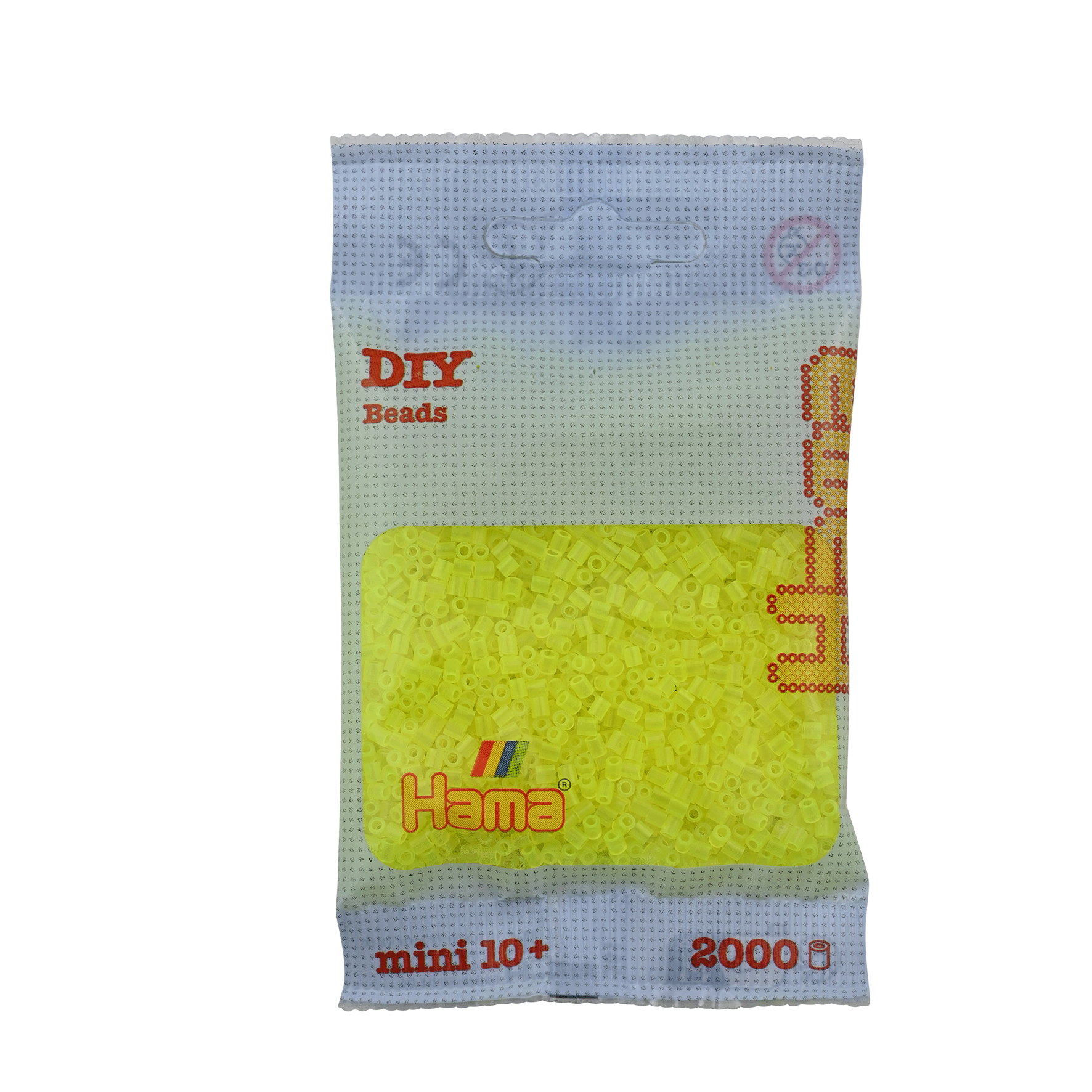 2000 Mini Bügelperlen - Neon - Gelb von Spielzeughafen