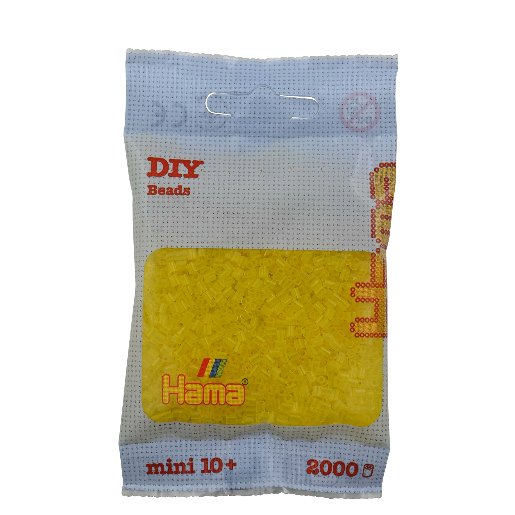 2000 Mini Bügelperlen - Transparent - Gelb von Spielzeughafen