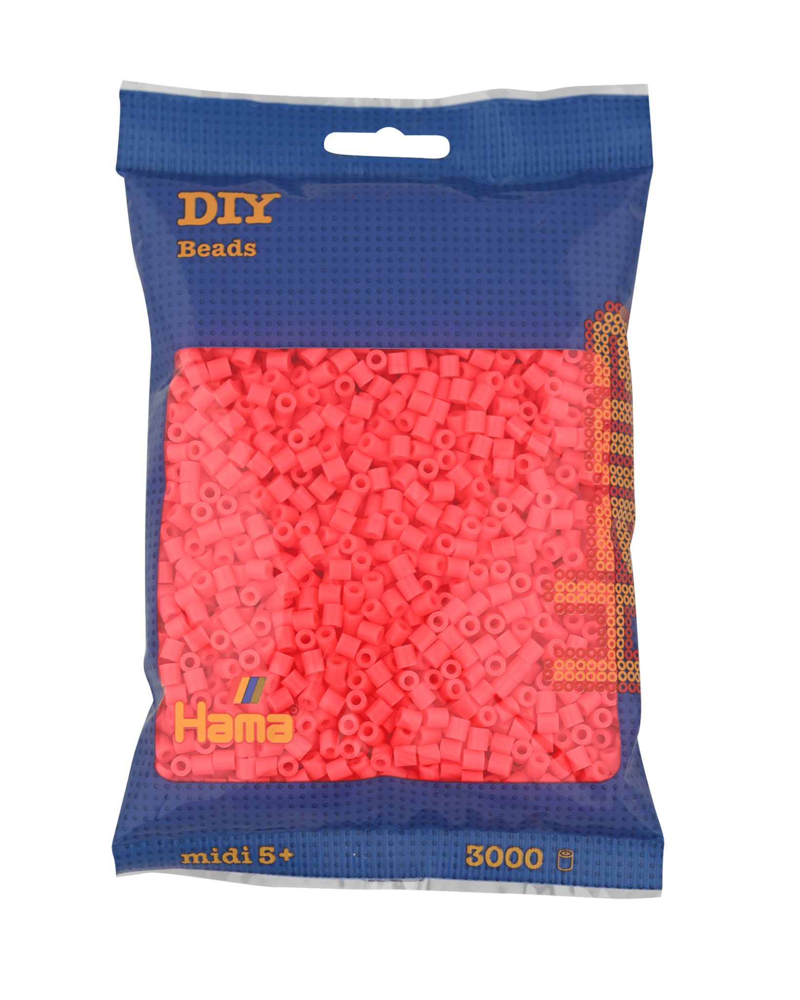 3000 Hama Midi Bügelperlen - Fluor - Cherry von Spielzeughafen