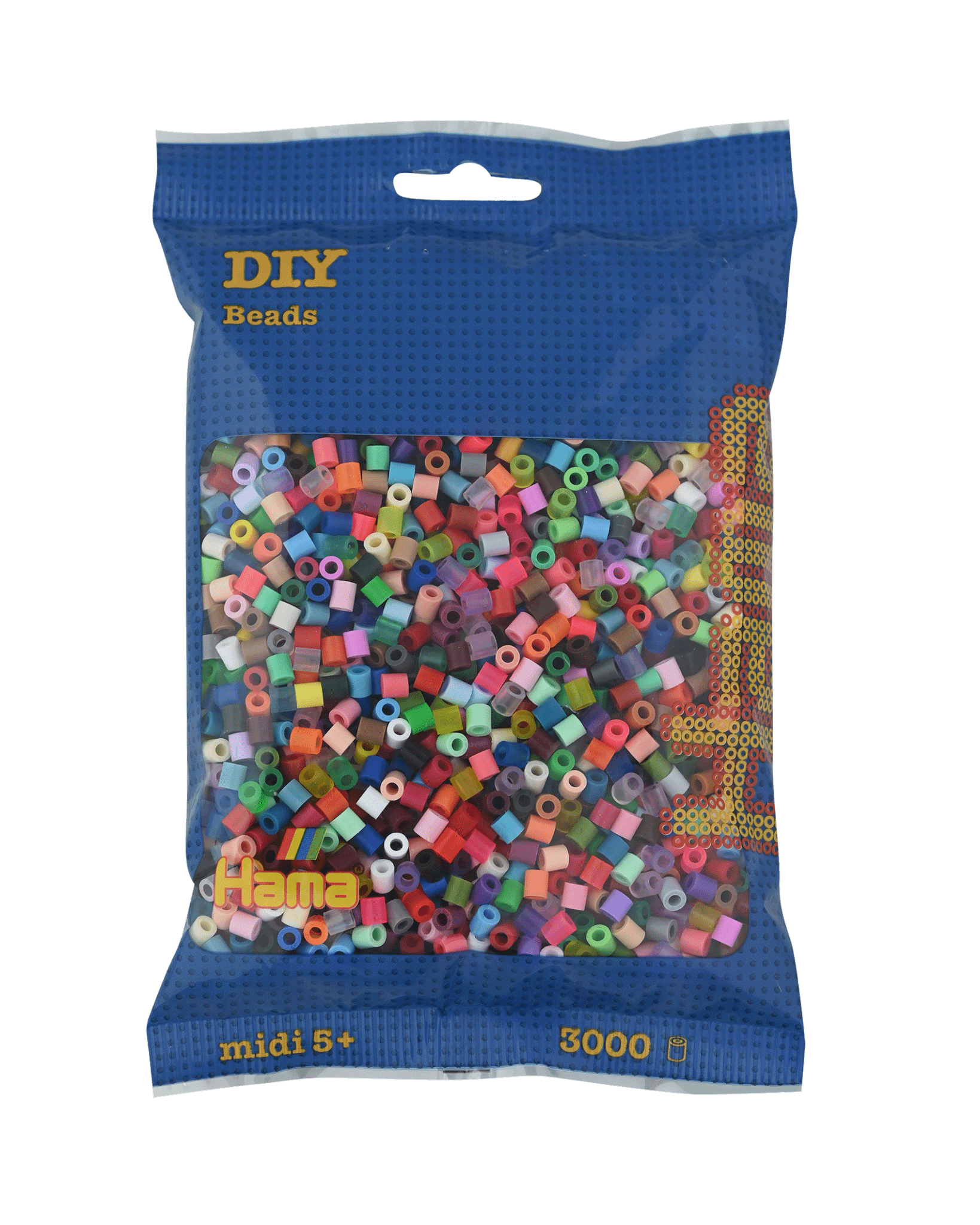 3000 Hama Midi Bügelperlen - Mischung 01 - 22, 24, 26 - 38, 42 - 49, 60 ,70 - 74 von Spielzeughafen