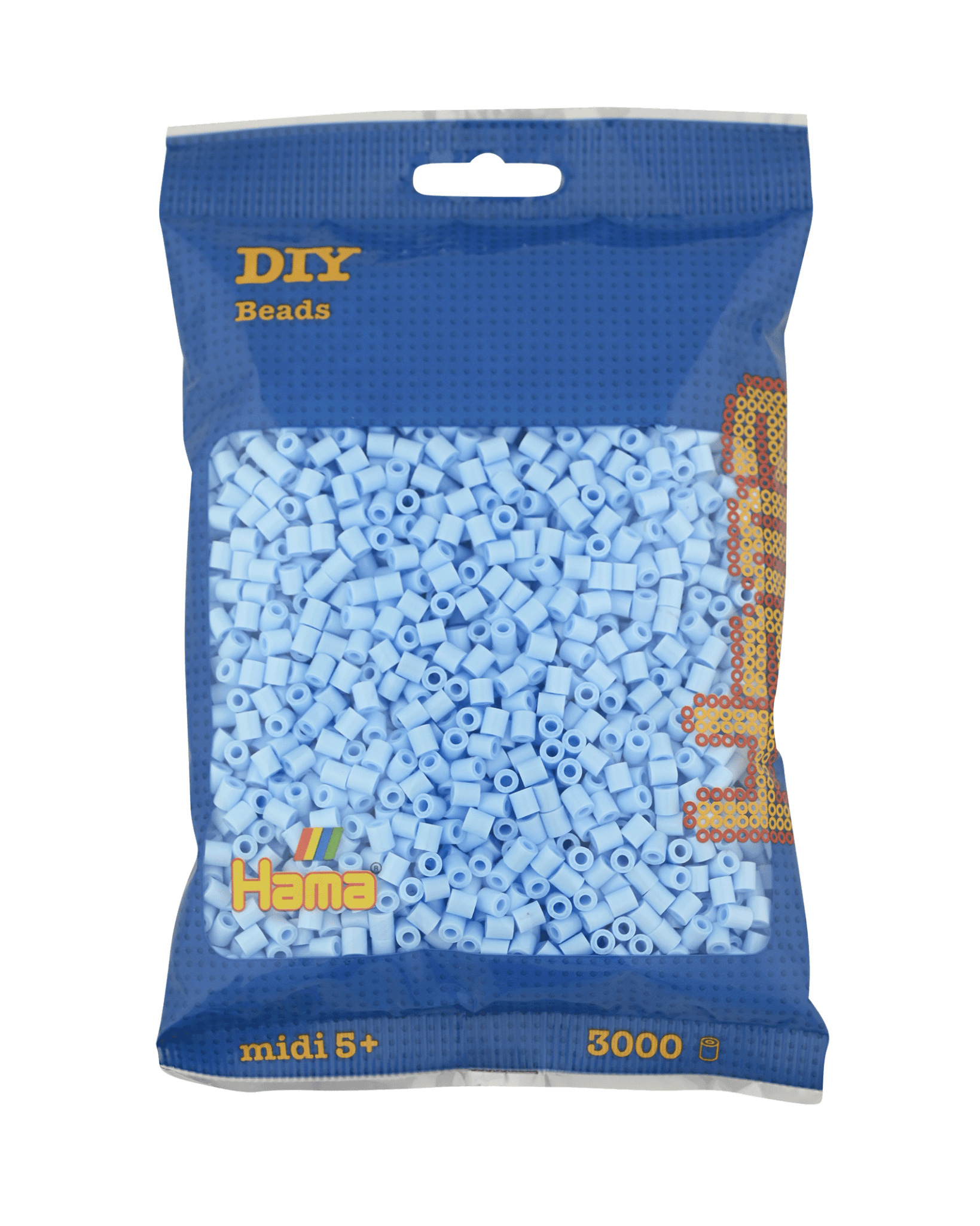 3000 Hama Midi Bügelperlen - Pastell - Eisblau von Spielzeughafen