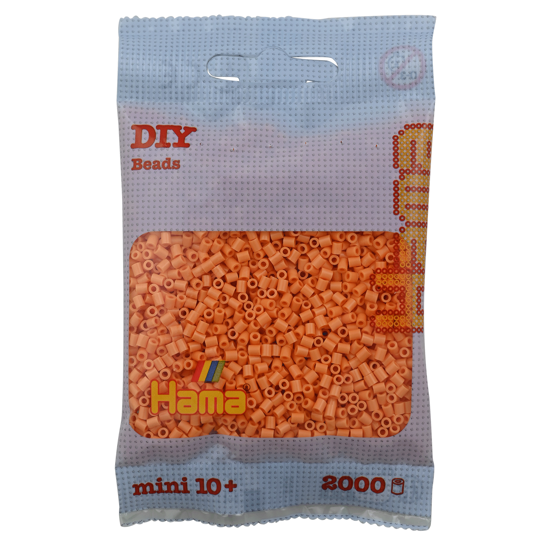 2000 Mini Bügelperlen - Helles Apricot