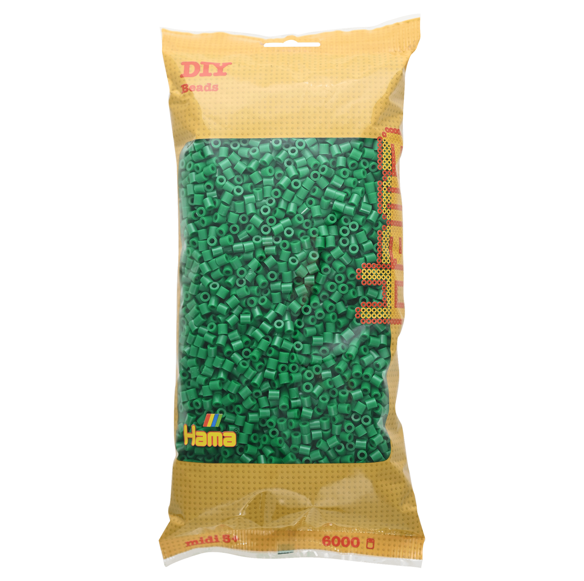 6000 Hama Midi Bügelperlen - Grün von Spielzeughafen