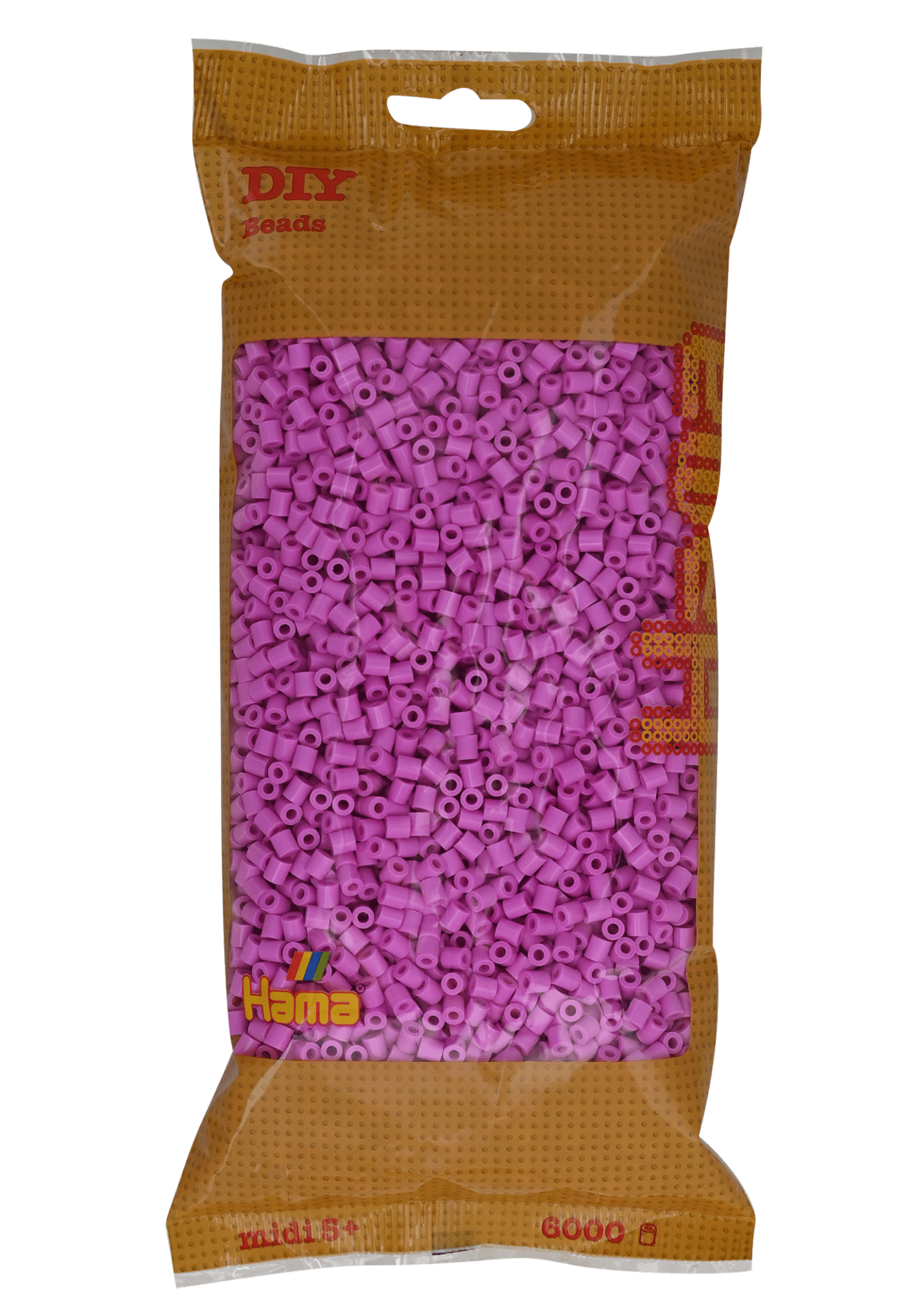 6000 Hama Midi Bügelperlen - Pastell - Pink von Spielzeughafen